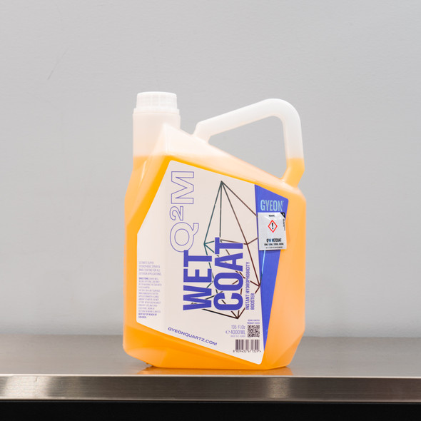 The Clean Garage | GYEON Q2M WetCoat 4 Liter | Hydrophobic Booster Spray & Rinse 1 Gallon