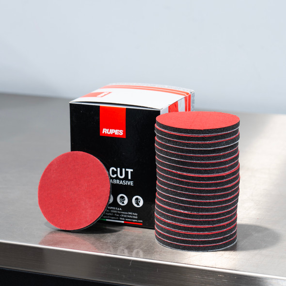 RUPES X-Cut Foam Backed Abrasive Discs 3" | P1500 Grit | 20 Pack | The Clean Garage