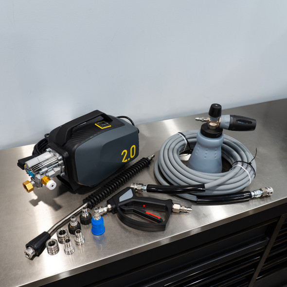 TCG Active 2.0 Pressure Washer | Level 3 Detailing Kit | MTM Hose Gun Wand Foam Cannon