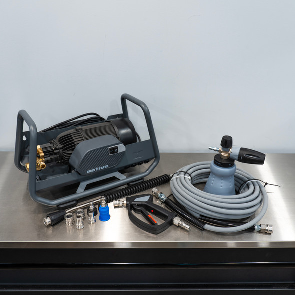 Active 2.3 Pressure Washer | Level 3 Detailing Kit | MTM Hose Gun Wand Foam Cannon | The Clean Garage