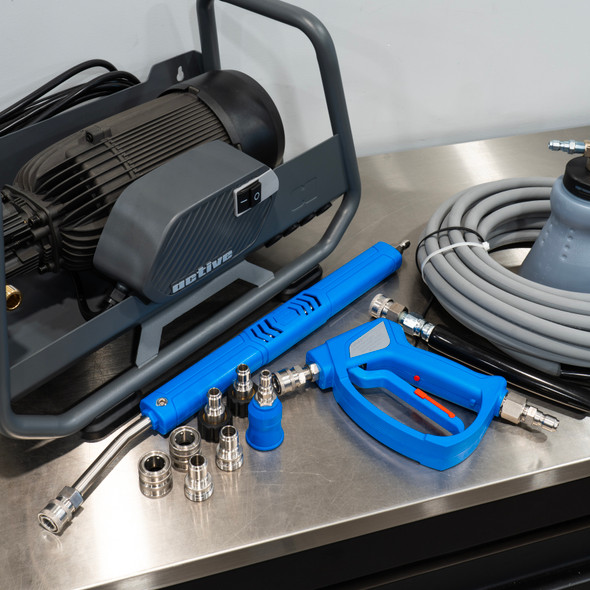 The Clean Garage Active 2.3 Pressure Washer | Level 4 Detailing Kit | MTM Acqualine Package