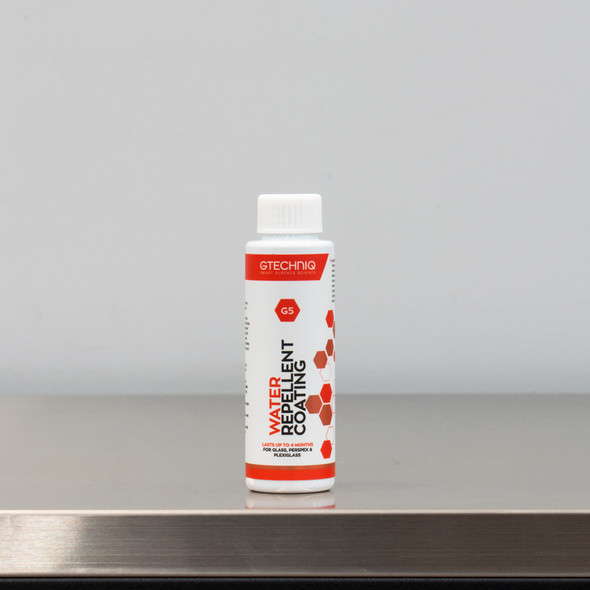 Gtechniq G5 100ml | Water Repellent Glass & Perspex Coating  The Clean Garage