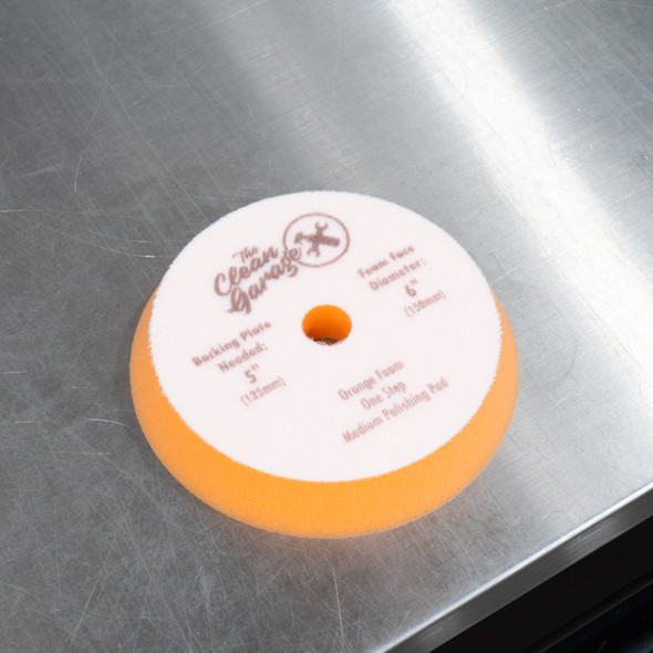 6" Clean Garage Orange Foam Polishing Pad | For 5" Backing Plate  The Clean Garage